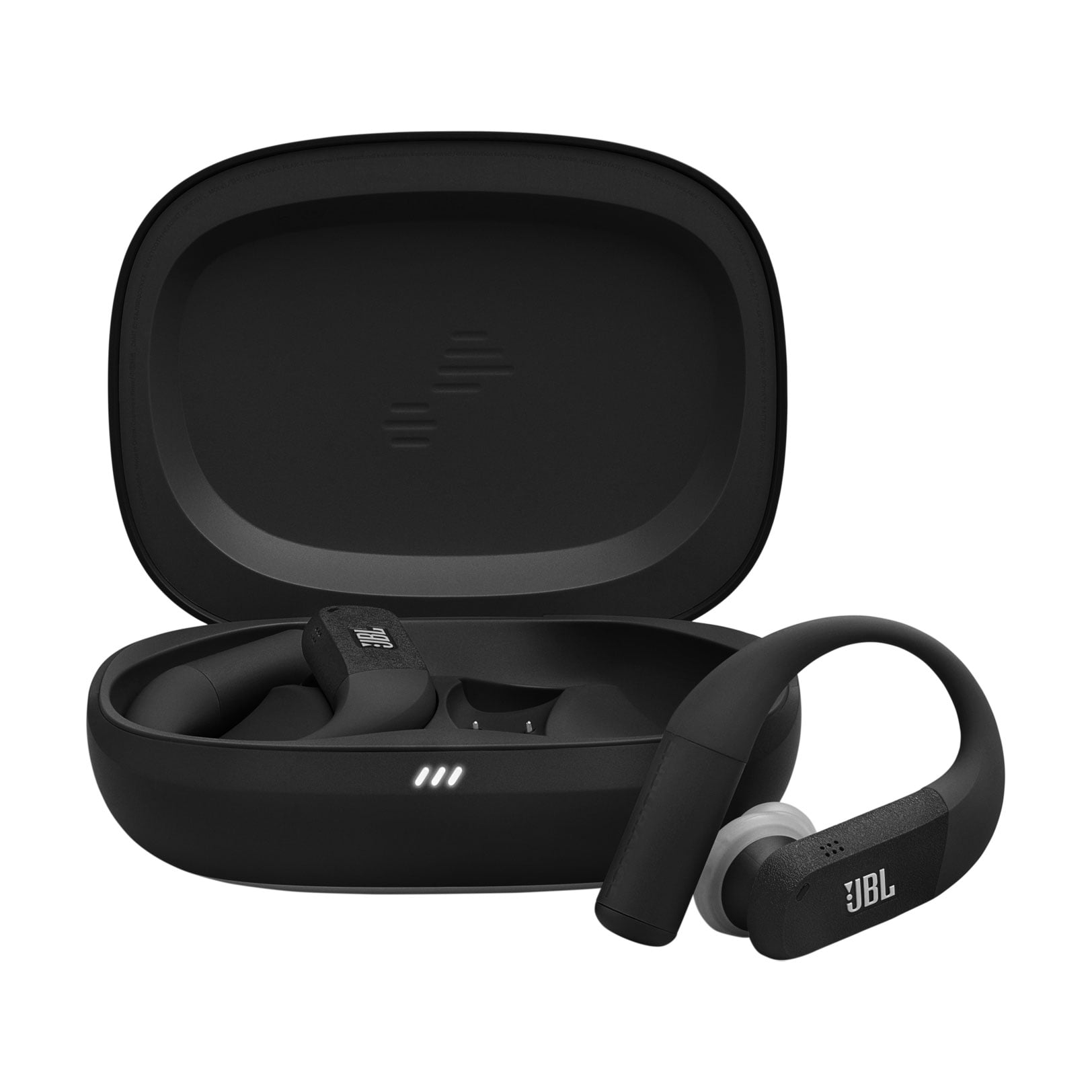 Бездротові навушники вакуумні JBL Endurance Peak 4 чорно-сірі (JBLENDUPEAK4BLKG)